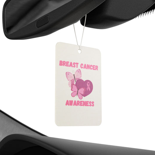 Breast Cancer Butterfly Awareness Car Air Freshener