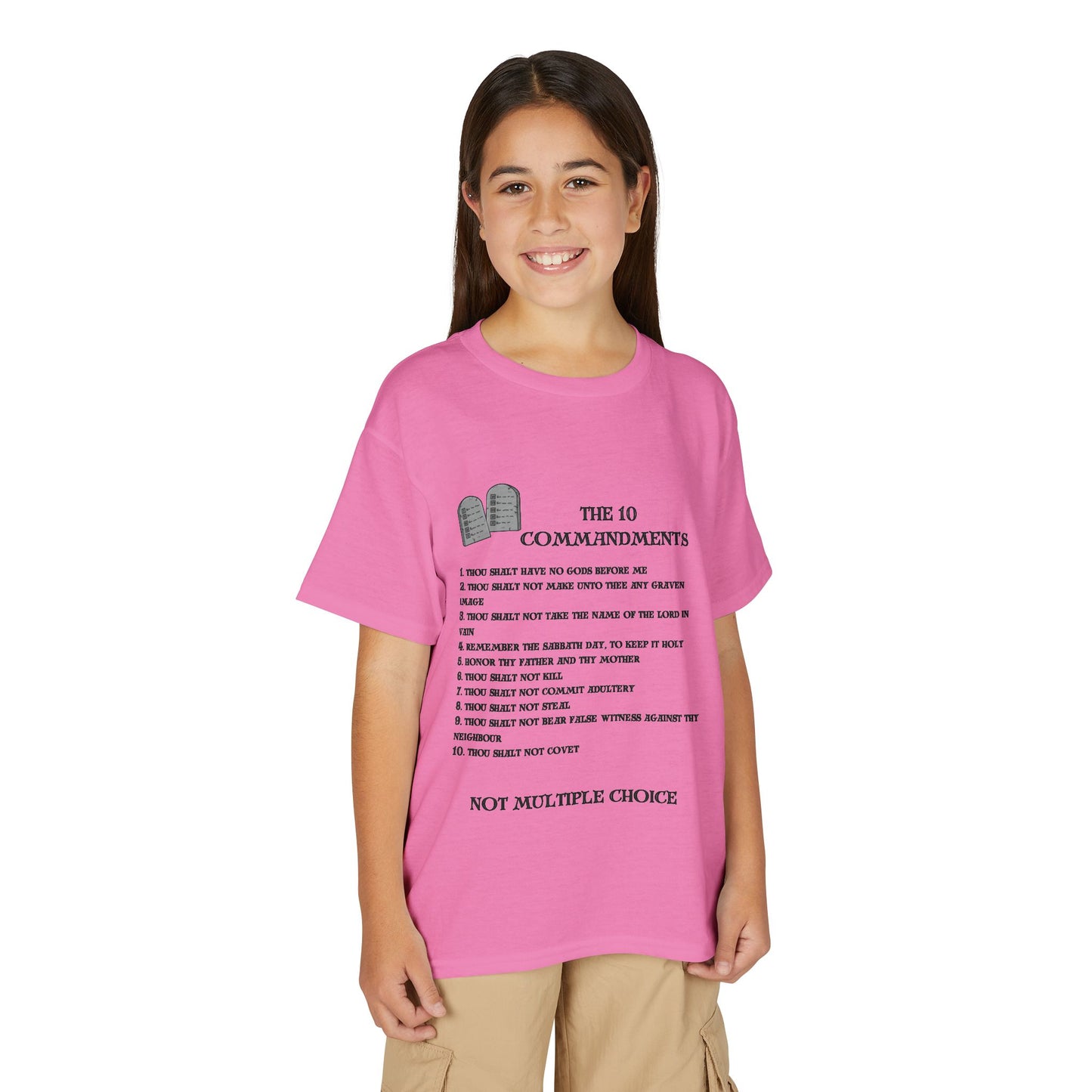 10 Commandments Youth T-shirt - Black