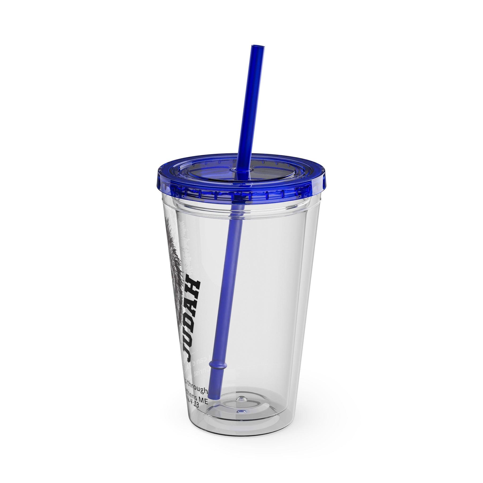 Lion of Judah 16oz Tumbler with Straw