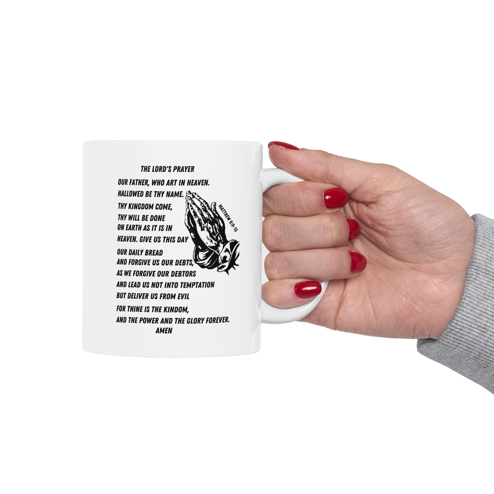 The Lord's Prayer White Coffee Mug (11oz/15oz)