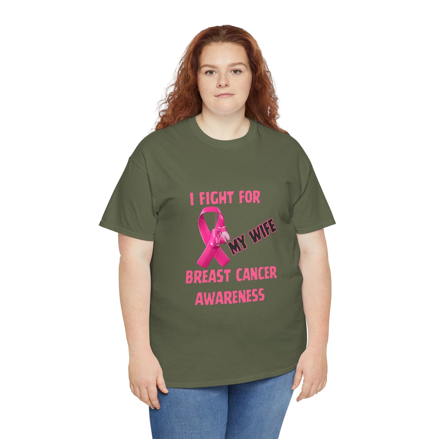I Fight for My Wife Pink Ribbon T-Shirt