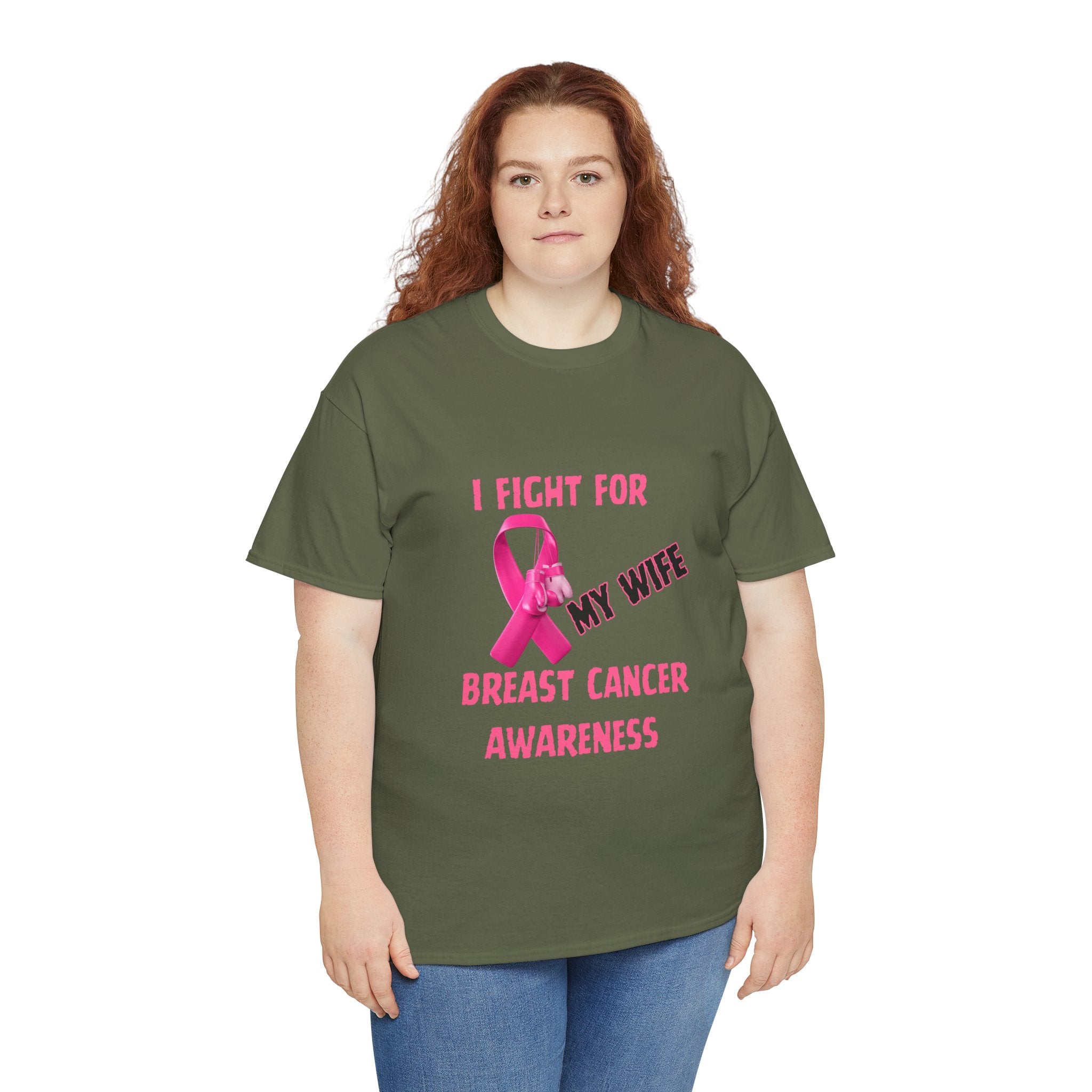 I Fight for My Wife Pink Ribbon T-Shirt