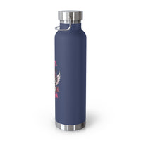 Fight Warrior Survive Champion Pink Ribbon 22oz Insulated Water Bottle