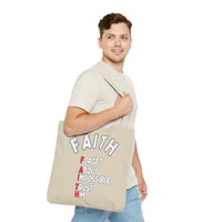 FAITH: Forget About Impossible, Trust Him Tote - Sand
