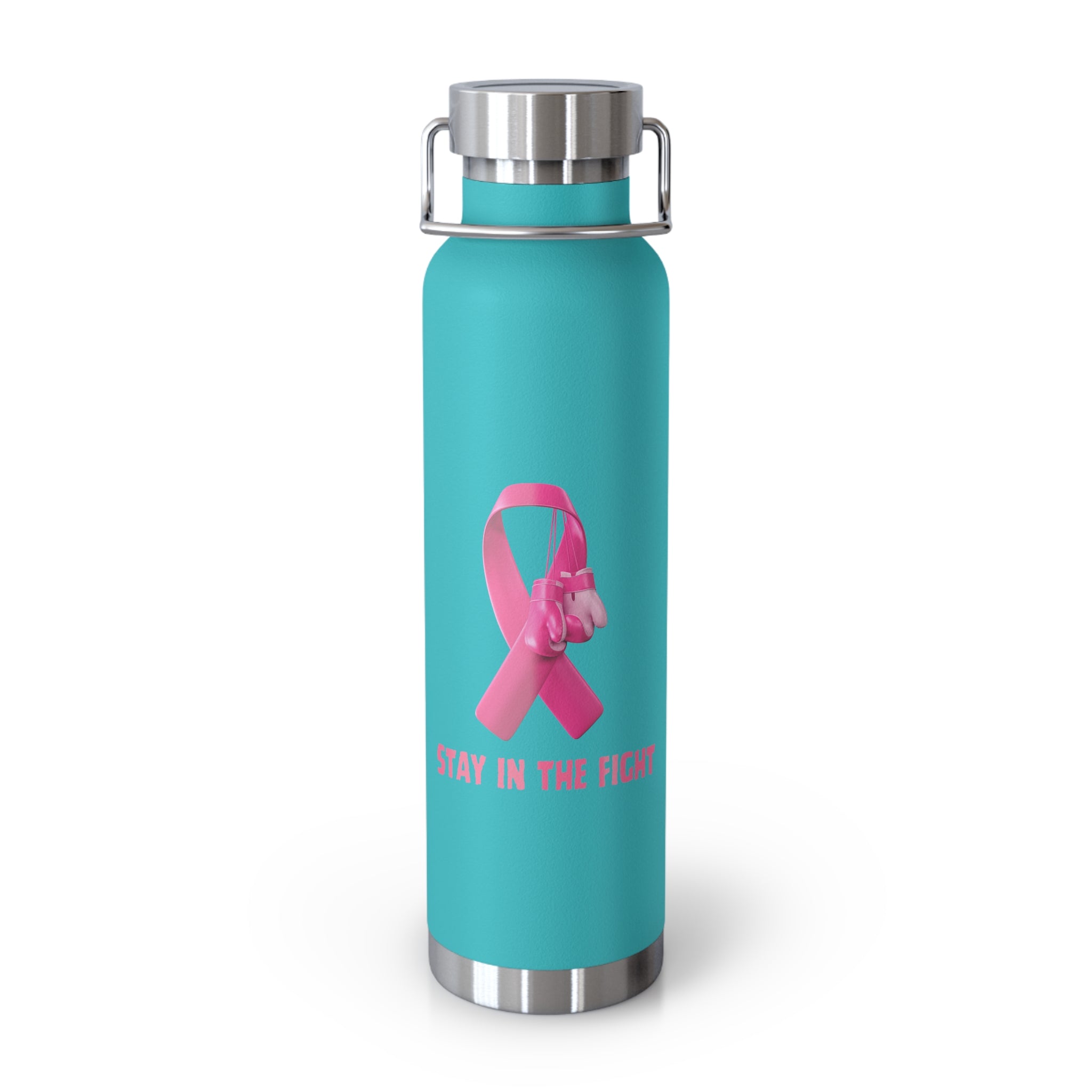 "Stay in the Fight" Breast Cancer Awareness 22oz Insulated Water Bottle