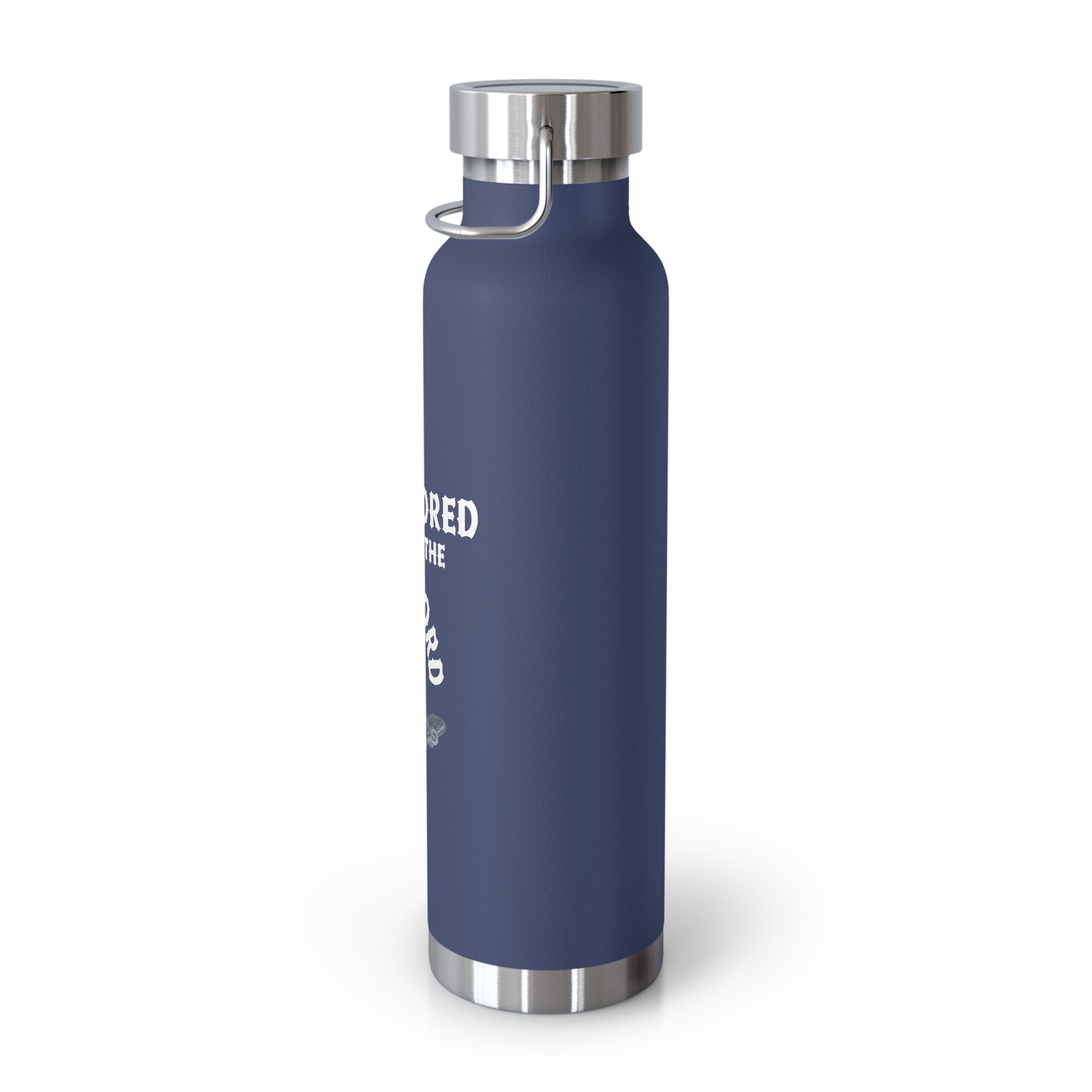 "Anchored in the Lord" 22oz Insulated Water Bottle — White