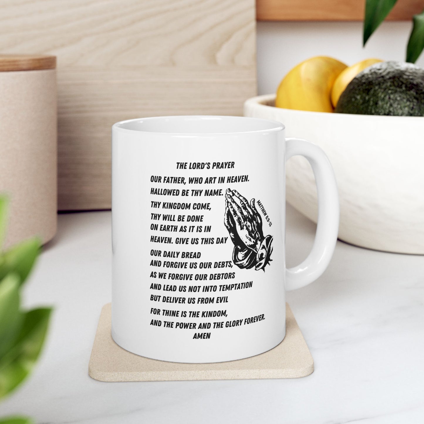 The Lord's Prayer White Coffee Mug (11oz/15oz)