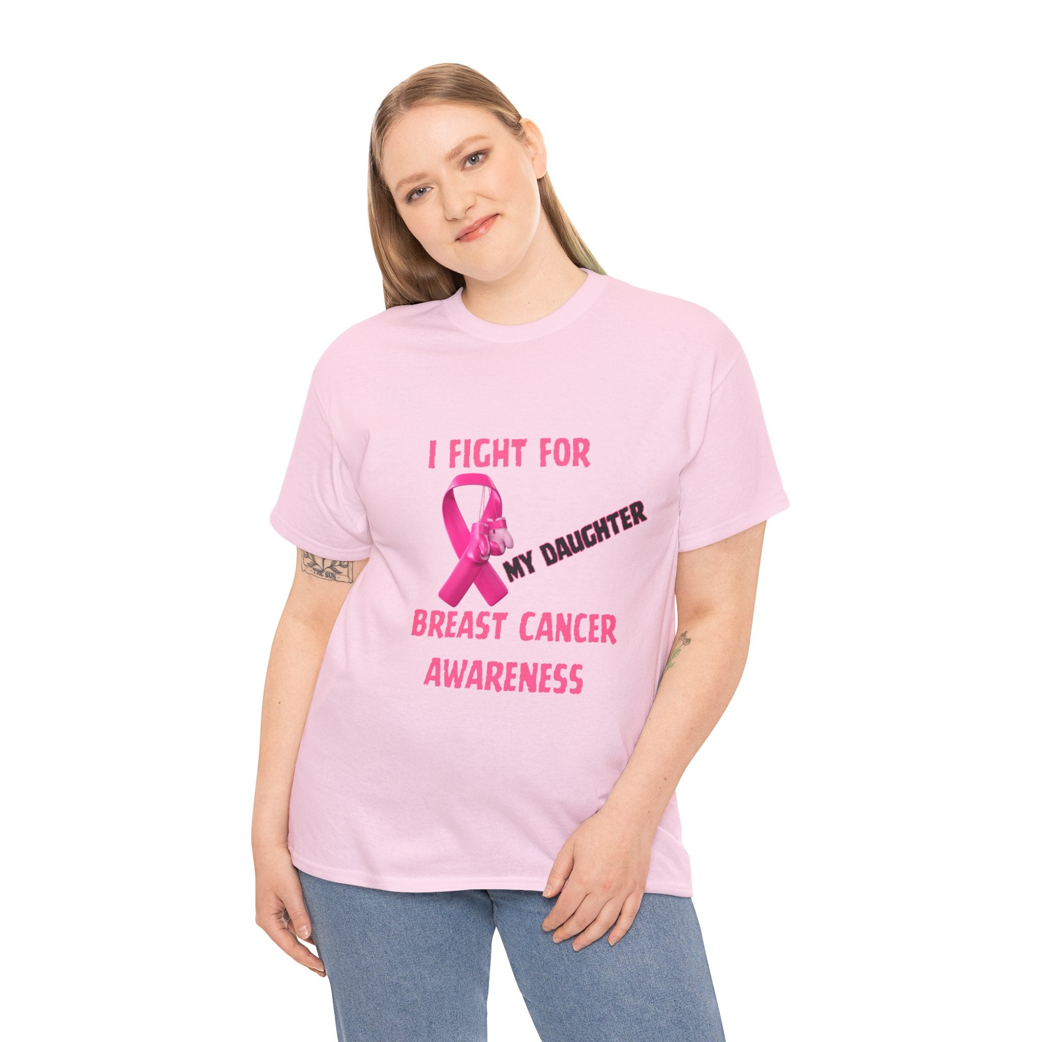 I Fight For My Daughter Pink Ribbon Shirt