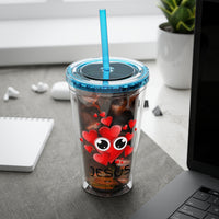 Jesus Heart Love 16oz Tumbler with Straw