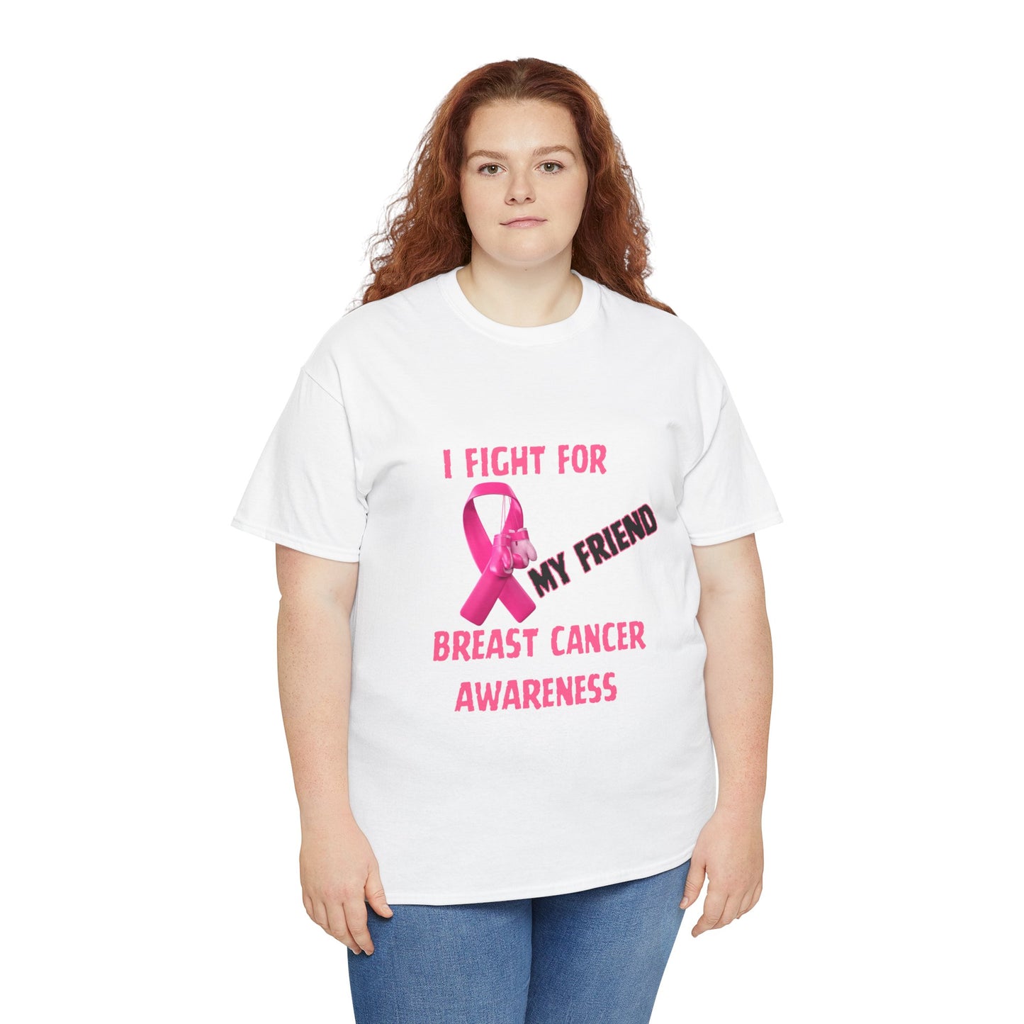 I Fight For My Friend Pink Ribbon Shirt