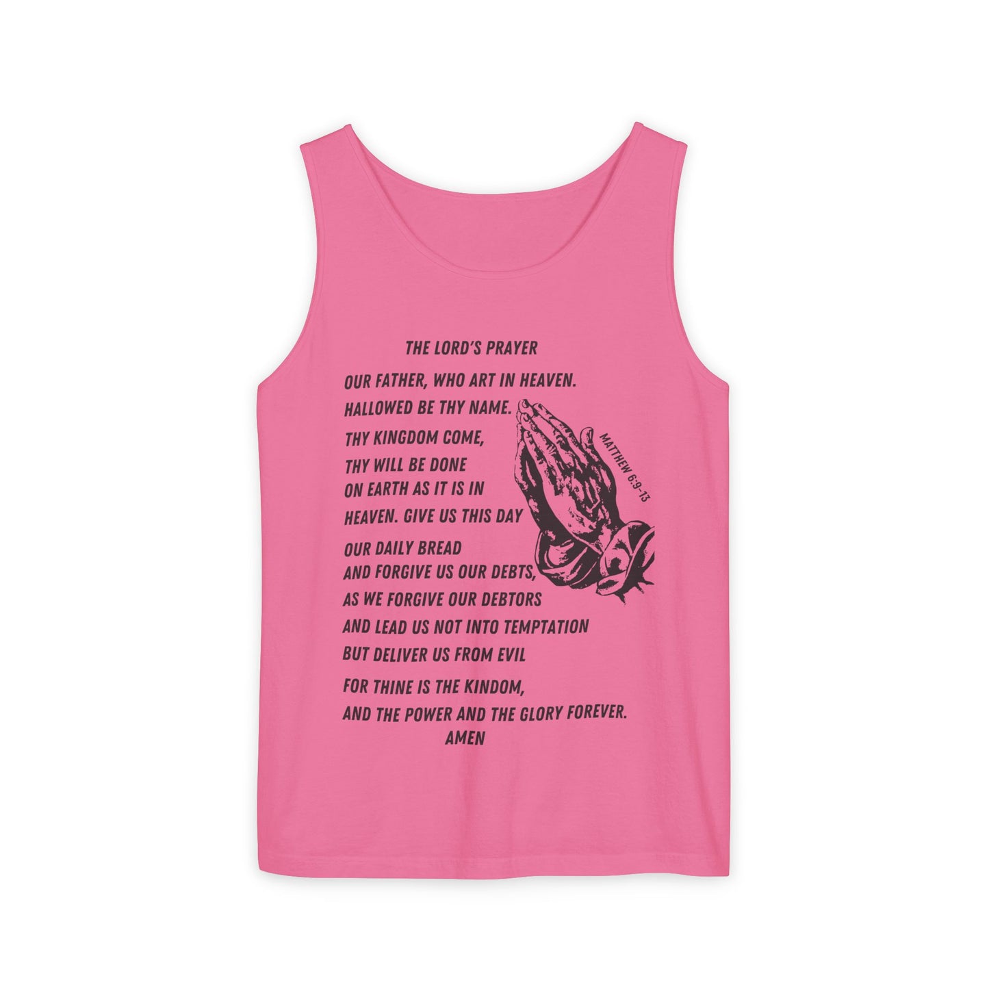 The Lord's Prayer Tank Top - Black