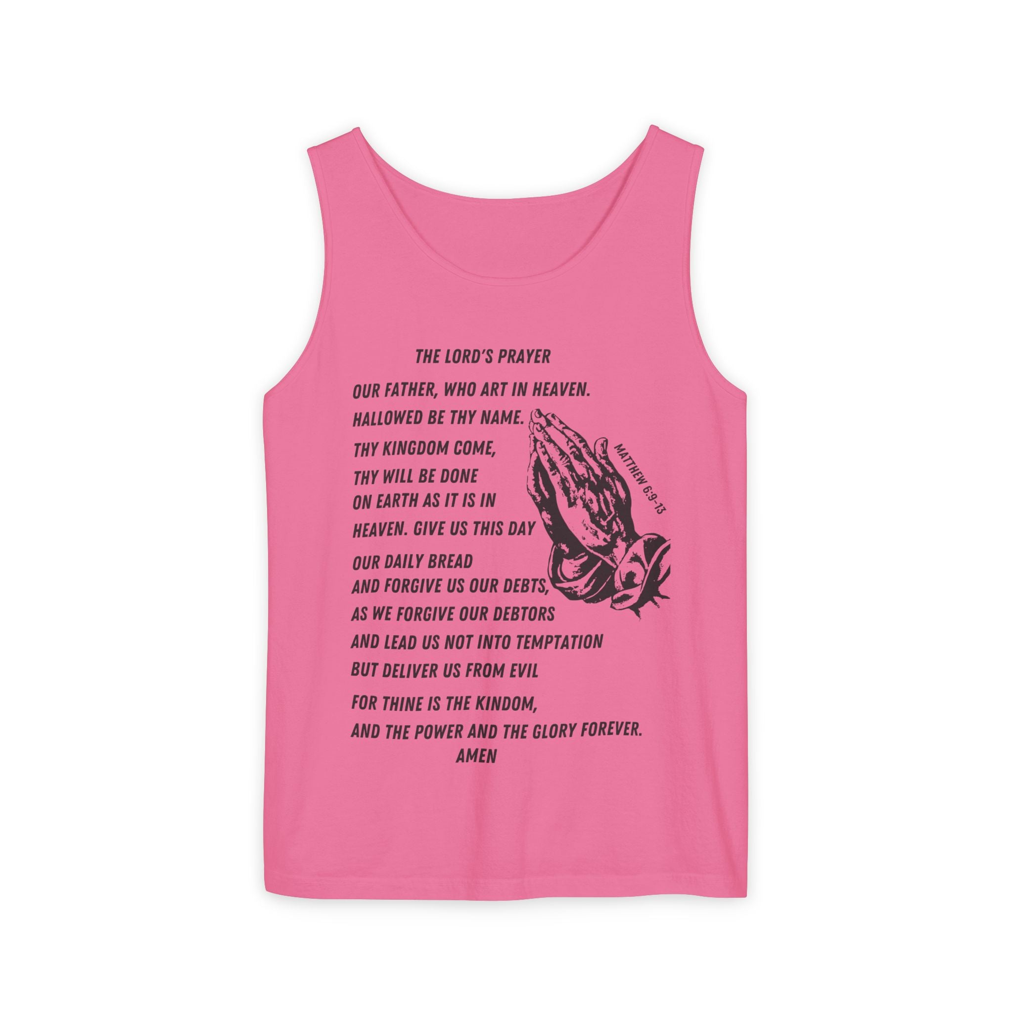 The Lord's Prayer Tank Top - Black