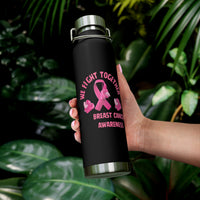 Breast Cancer Awareness "We Fight Together" Pink Ribbon 22oz Insulated Water Bottle