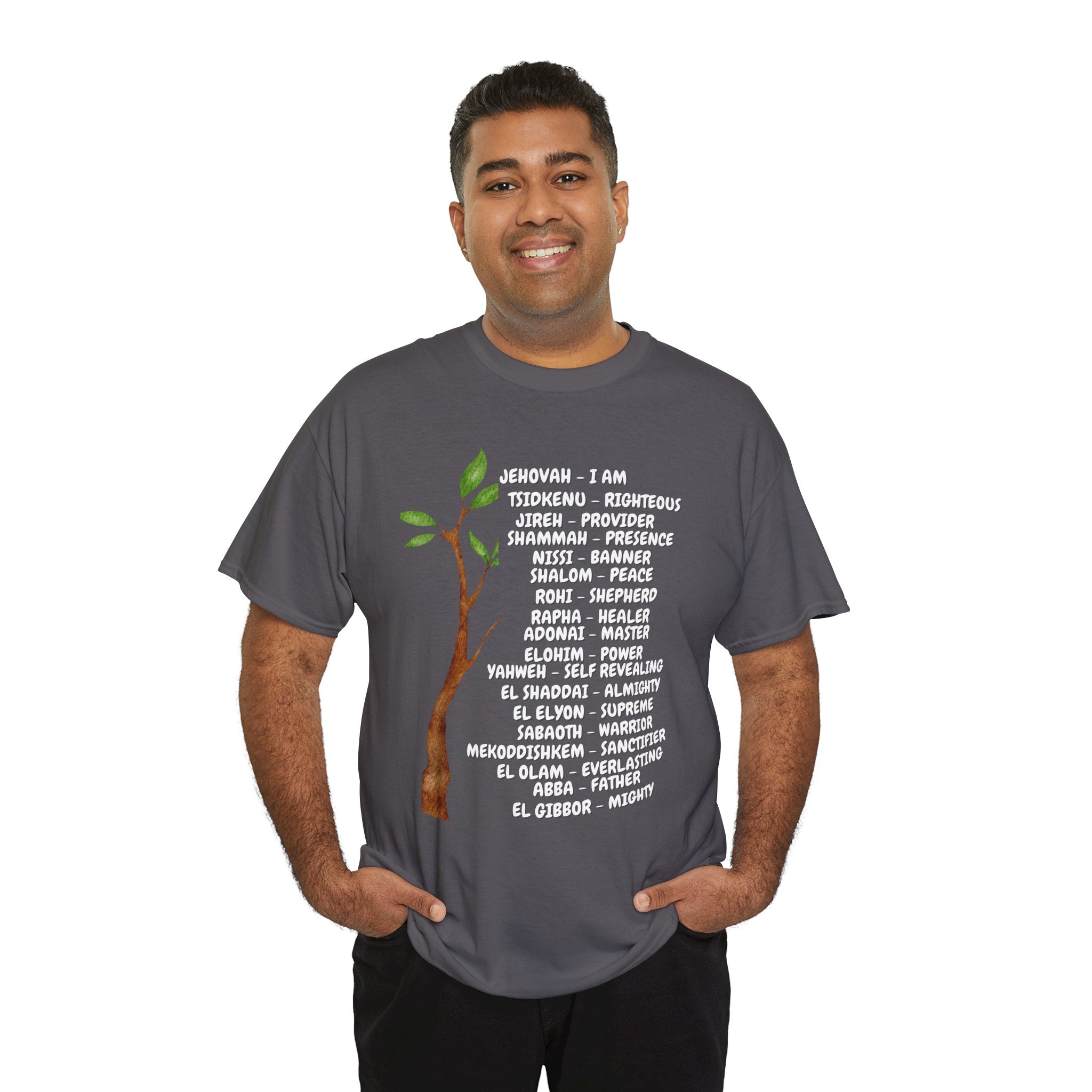 Characteristic Names of God T-Shirt - White