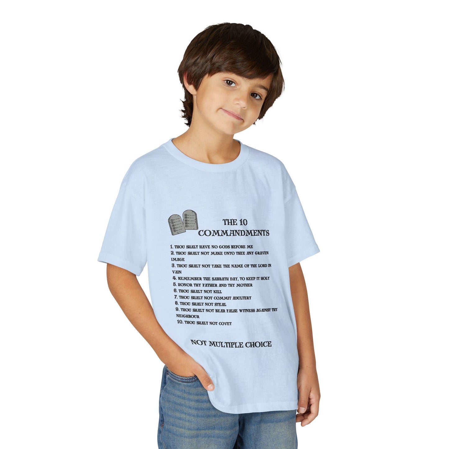 10 Commandments Youth T-shirt - Black