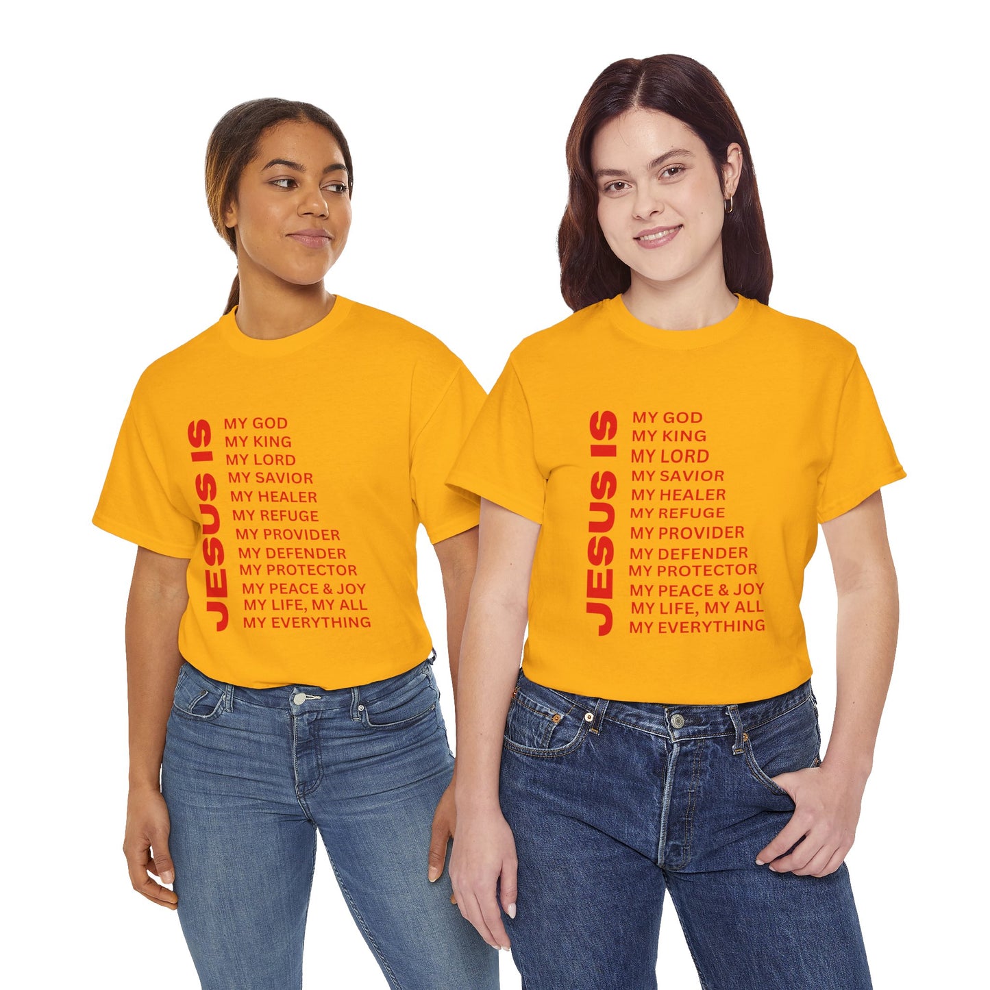 Christian JESUS IS T-Shirt - Red