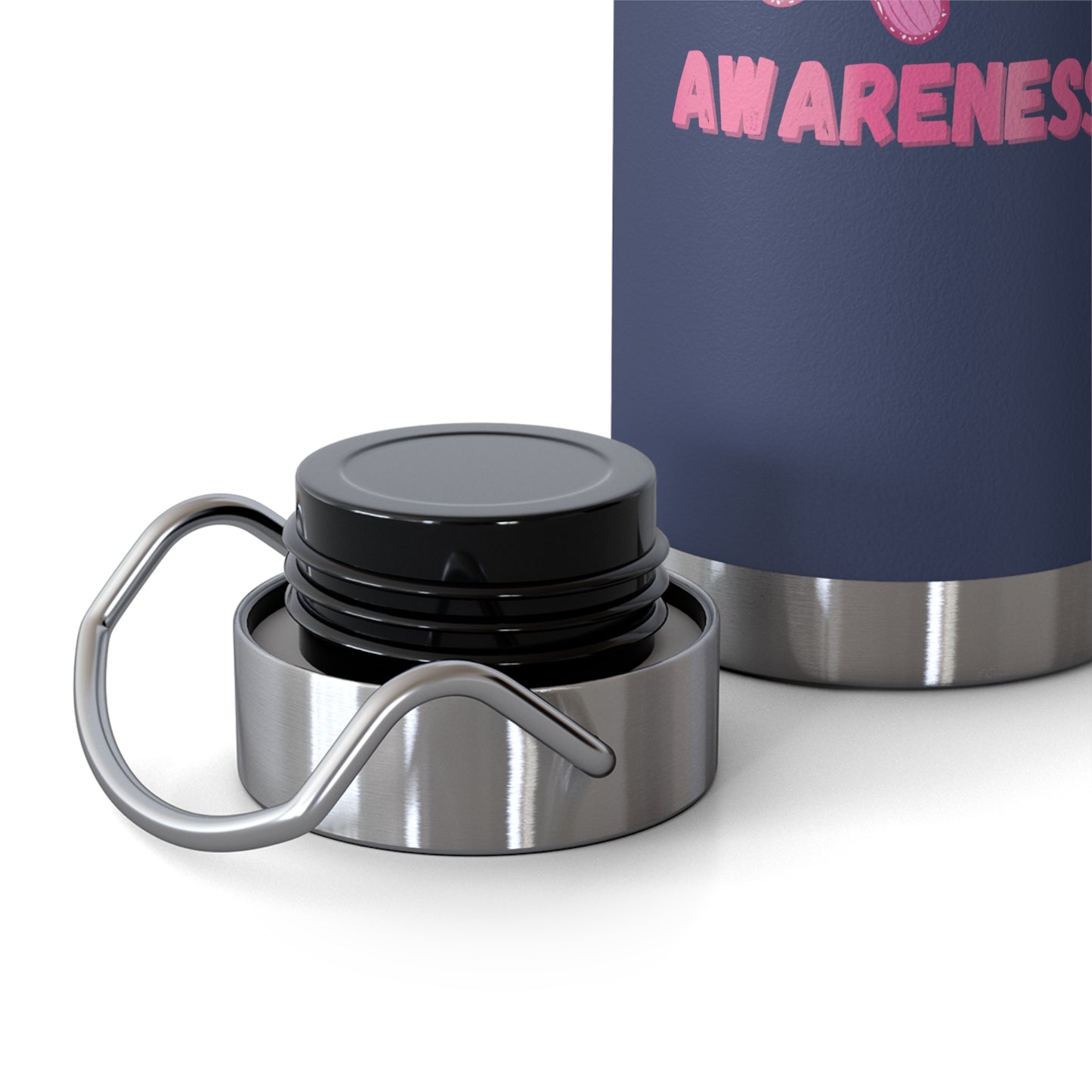 Butterfly Breast Cancer Awareness 22oz Insulated Water Bottle
