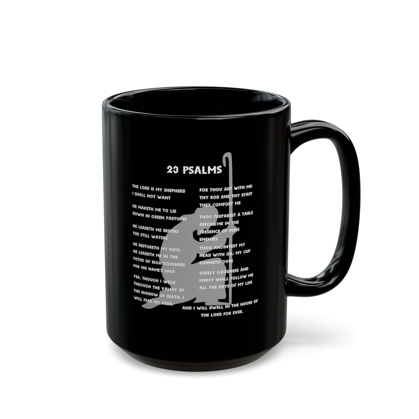 23 Psalms Black Coffee Mug — (11oz/15oz)