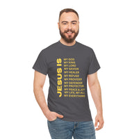 Christian JESUS IS T-Shirt – Gold