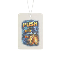 “Push: Pray Until Something Happens” Inspirational Scented Tag - Hands
