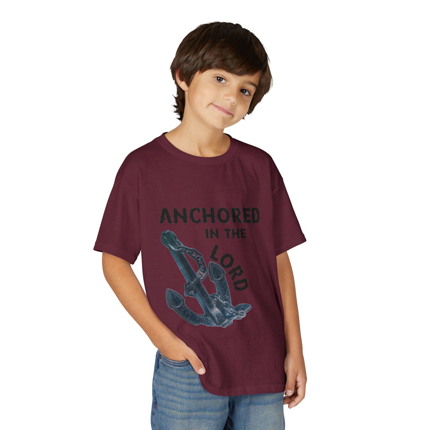Anchored in the Lord Youth T-Shirt — Black