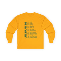 Christian JESUS IS Long Sleeve - Green