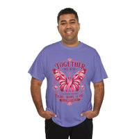 Together We Rise Breast Cancer Awareness T-Shirt — Fight Hope Cure Tee