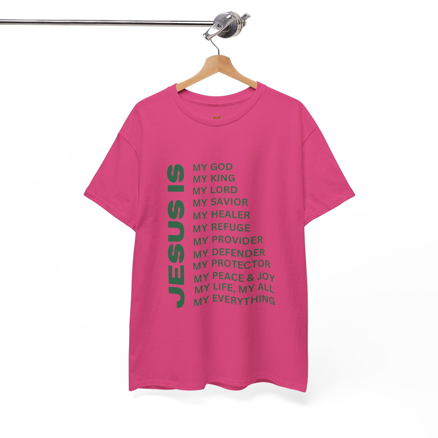 Christian JESUS IS T-shirt - Green