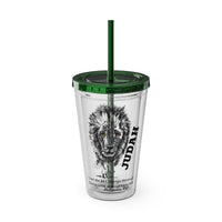 Lion of Judah 16oz Tumbler with Straw
