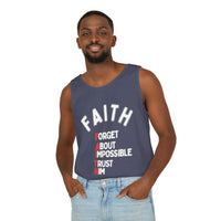 Faith Tank Top — "Forget About Impossible, Trust Him"