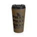 Pray On It Pray Over It Pray Through It Brown Stainless Steel Travel Mug