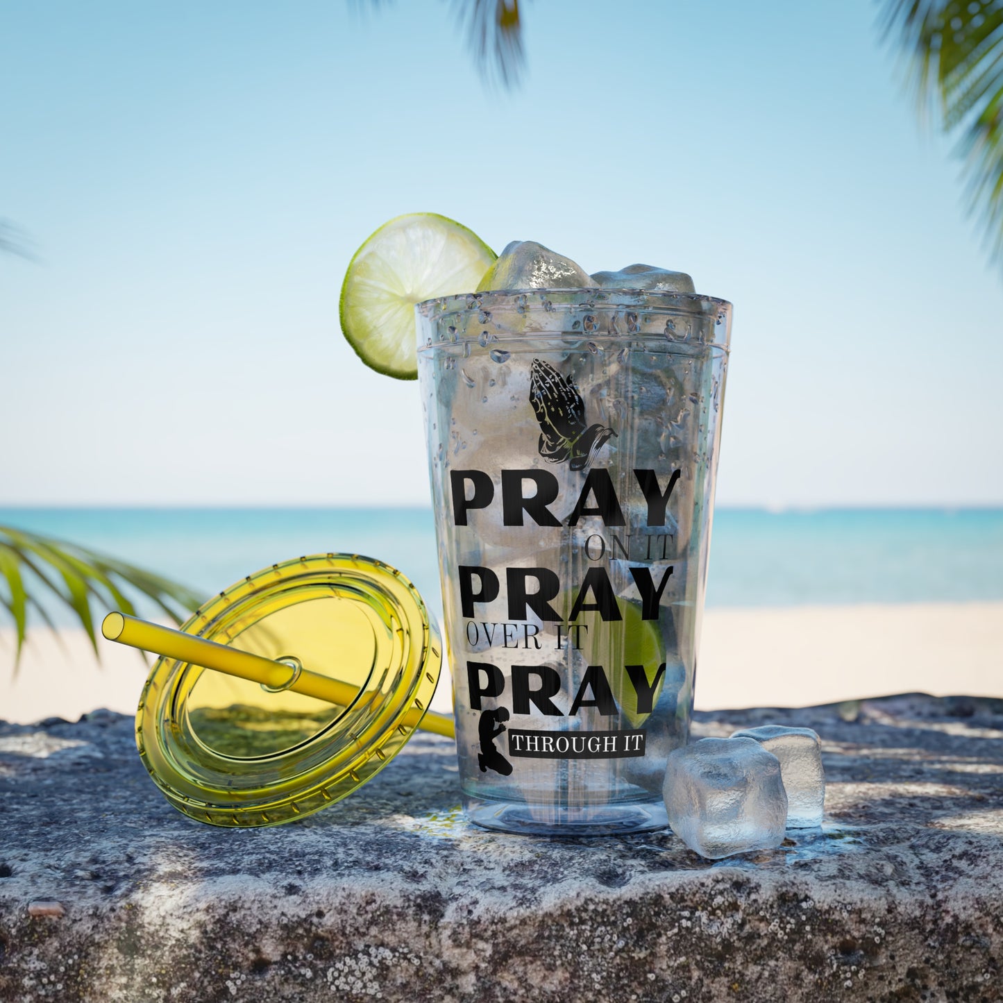 Pray On It 16oz Tumbler with Straw