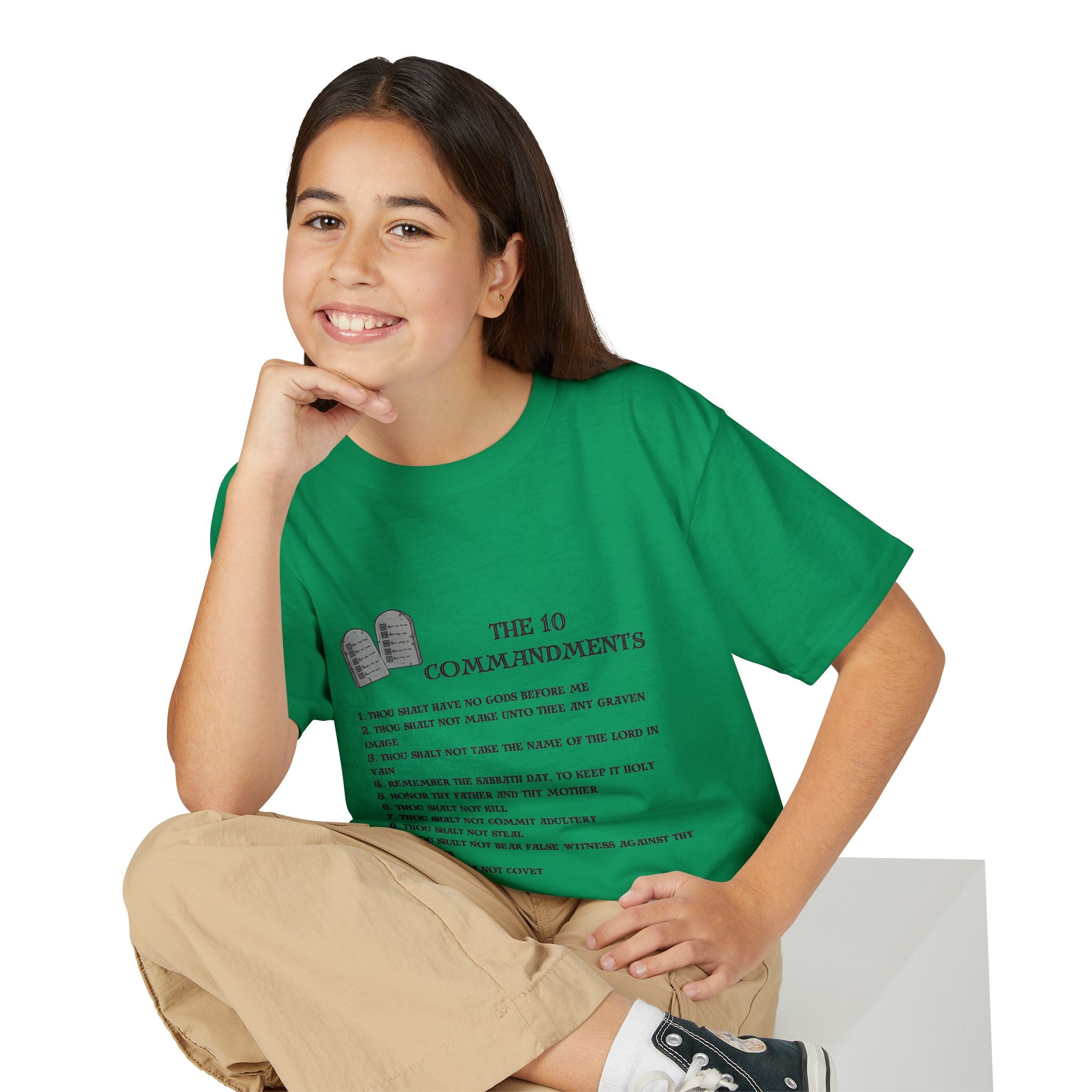 10 Commandments Youth T-shirt - Black