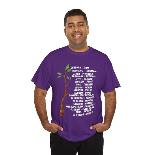 Characteristic Names of God T-Shirt - White