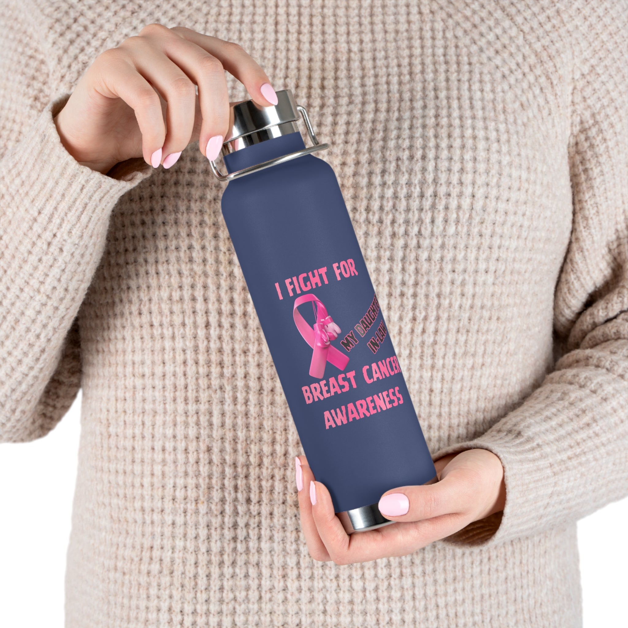 I Fight For My Daughter In-Law 22oz Insulated Water Bottle