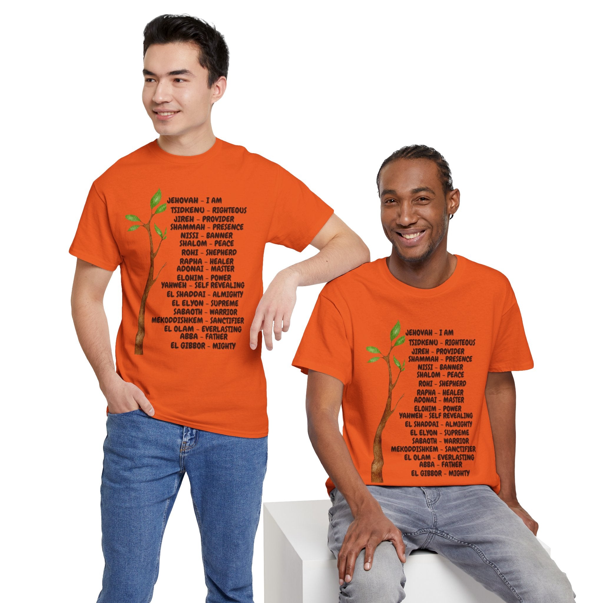Characteristic Names of God T-Shirt - Black