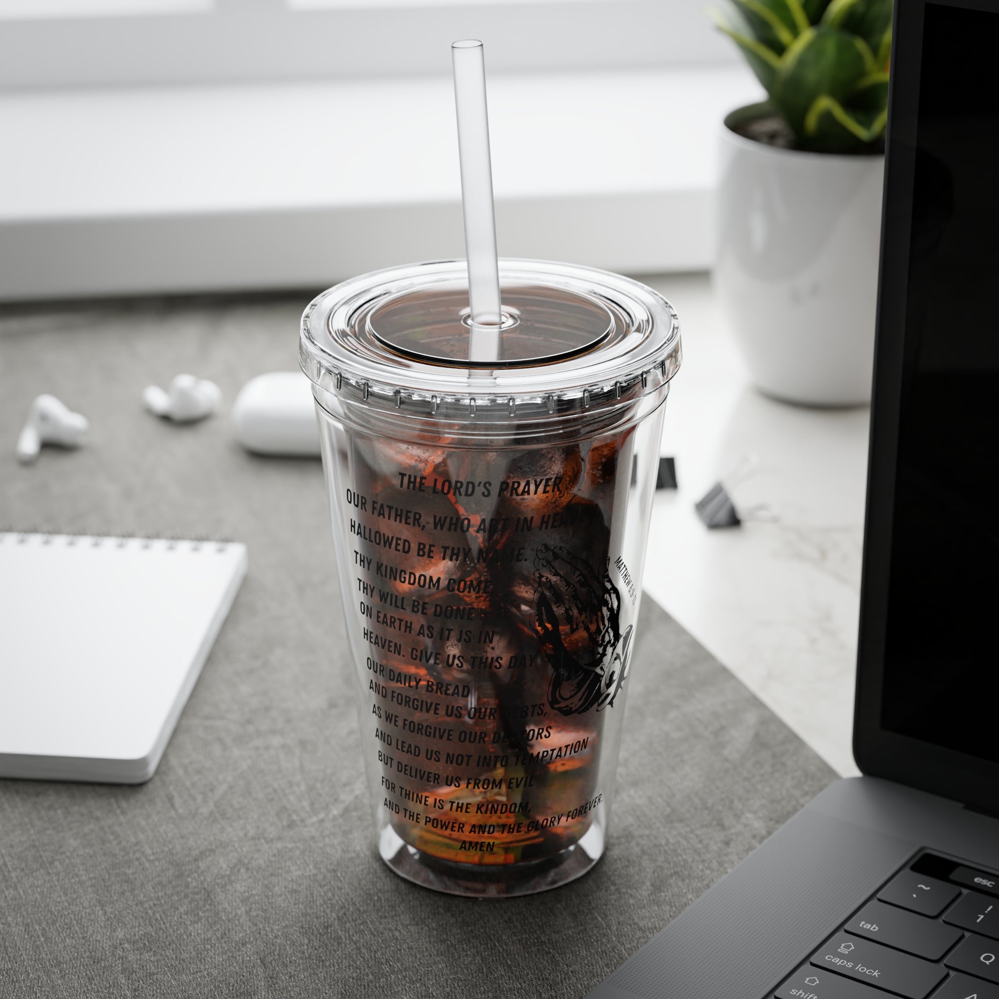 The Lord's Prayer 16oz Tumbler with Straw