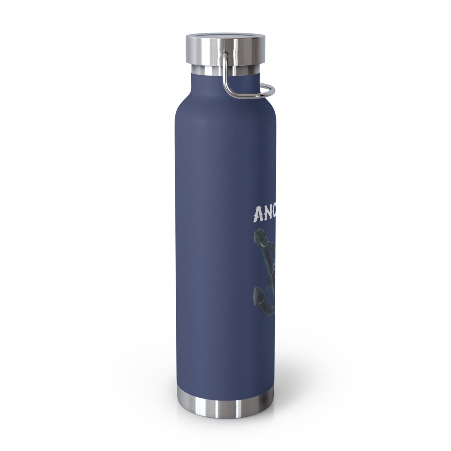"Anchored in the Lord" 22oz Insulated Water Bottle — White