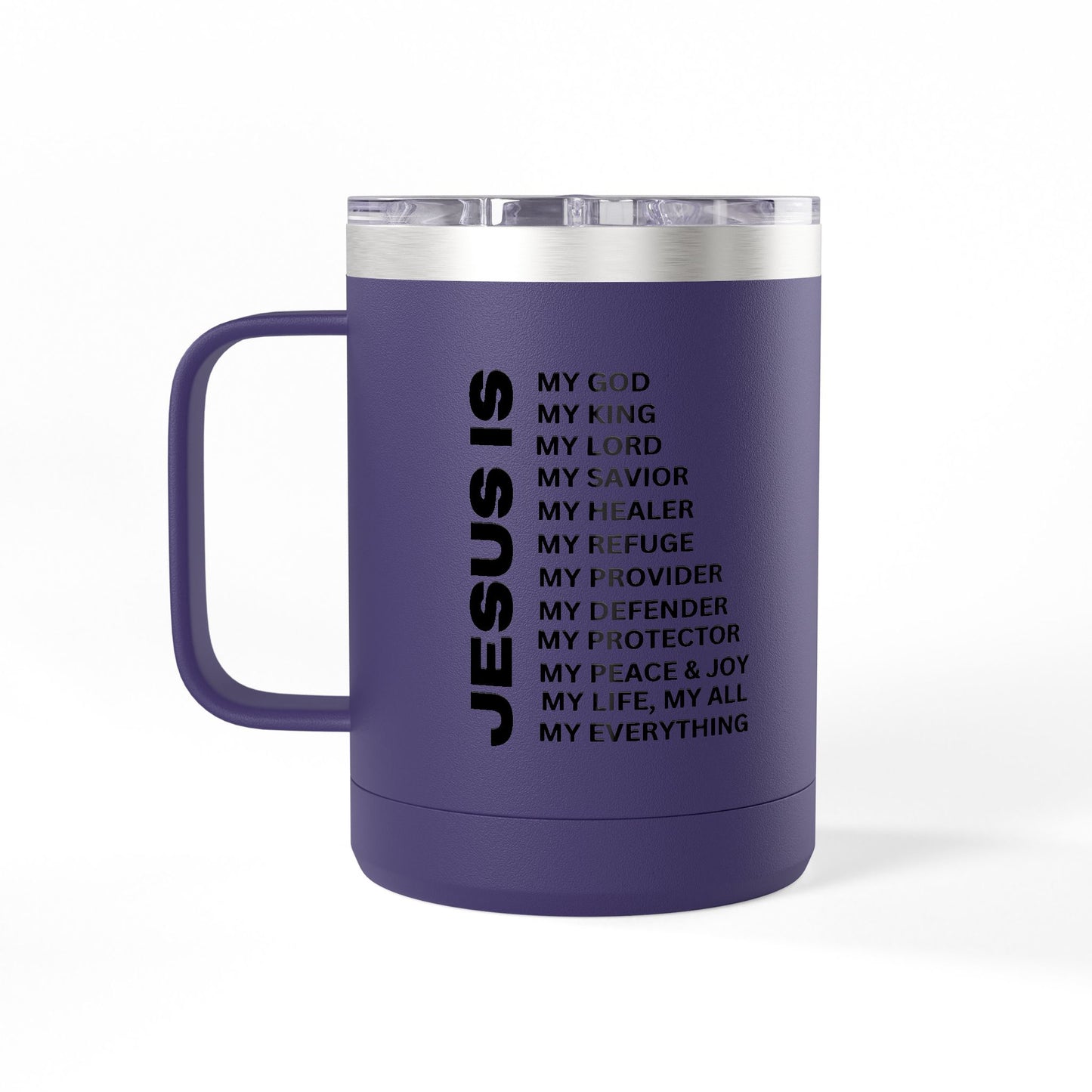 Christian Jesus Is 15oz Tumbler - Black