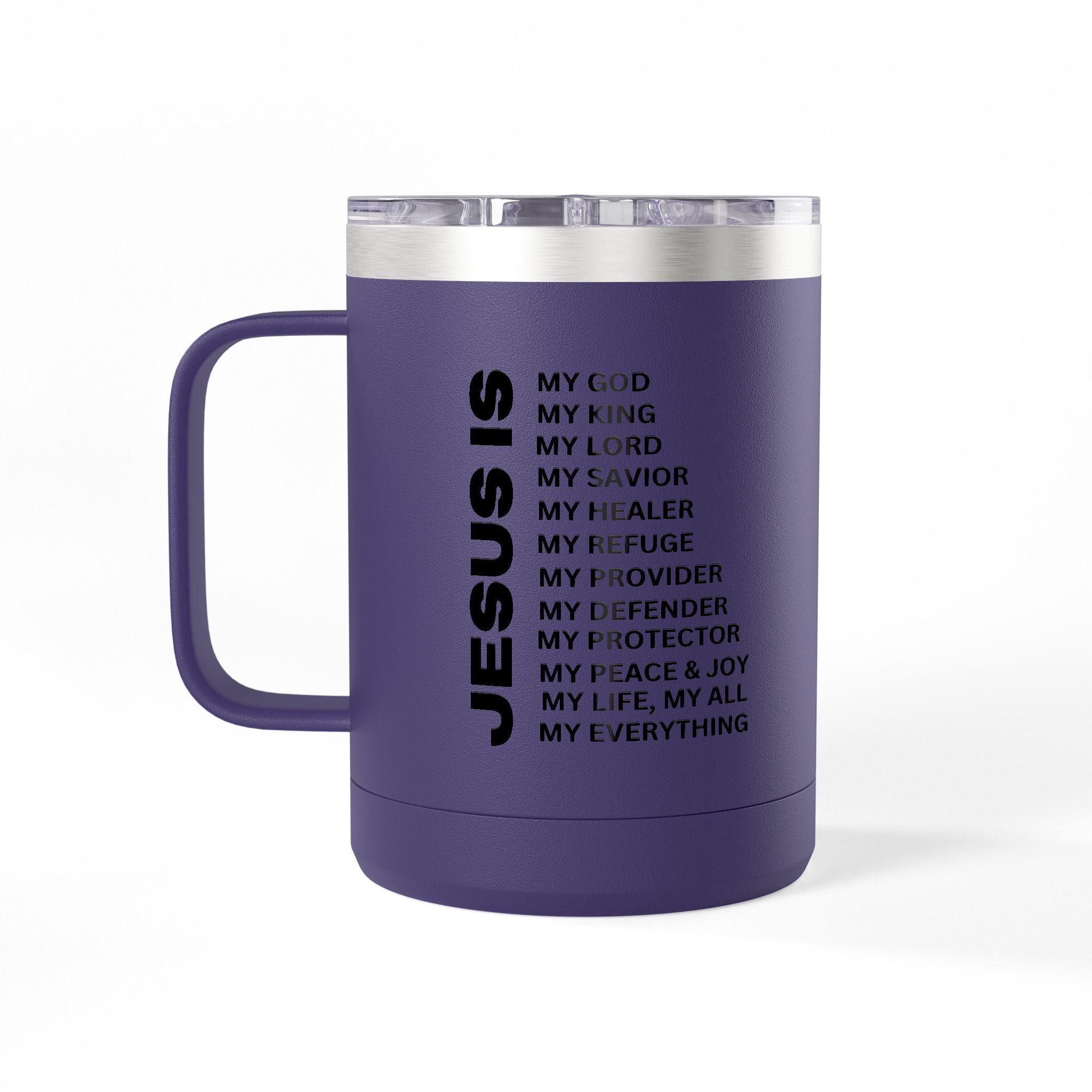 Christian Jesus Is 15oz Tumbler - Black