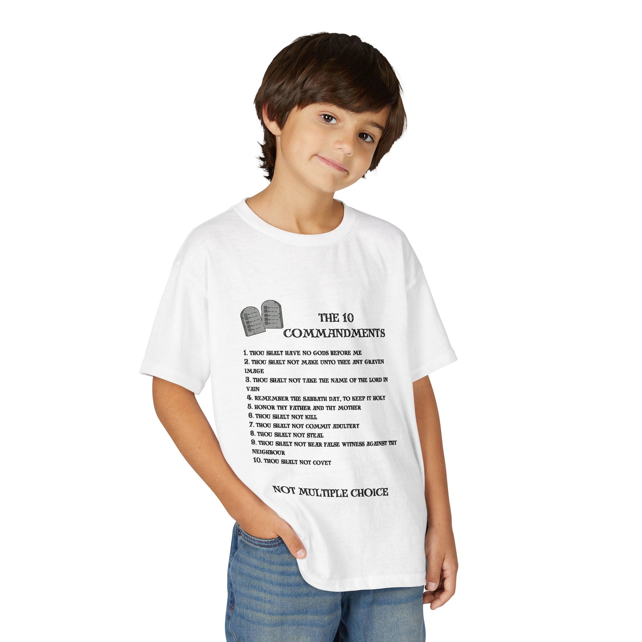 10 Commandments Youth T-shirt - Black