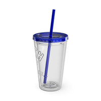 Faith "Forget About Impossible, Trust Him" 16oz Tumbler with Straw