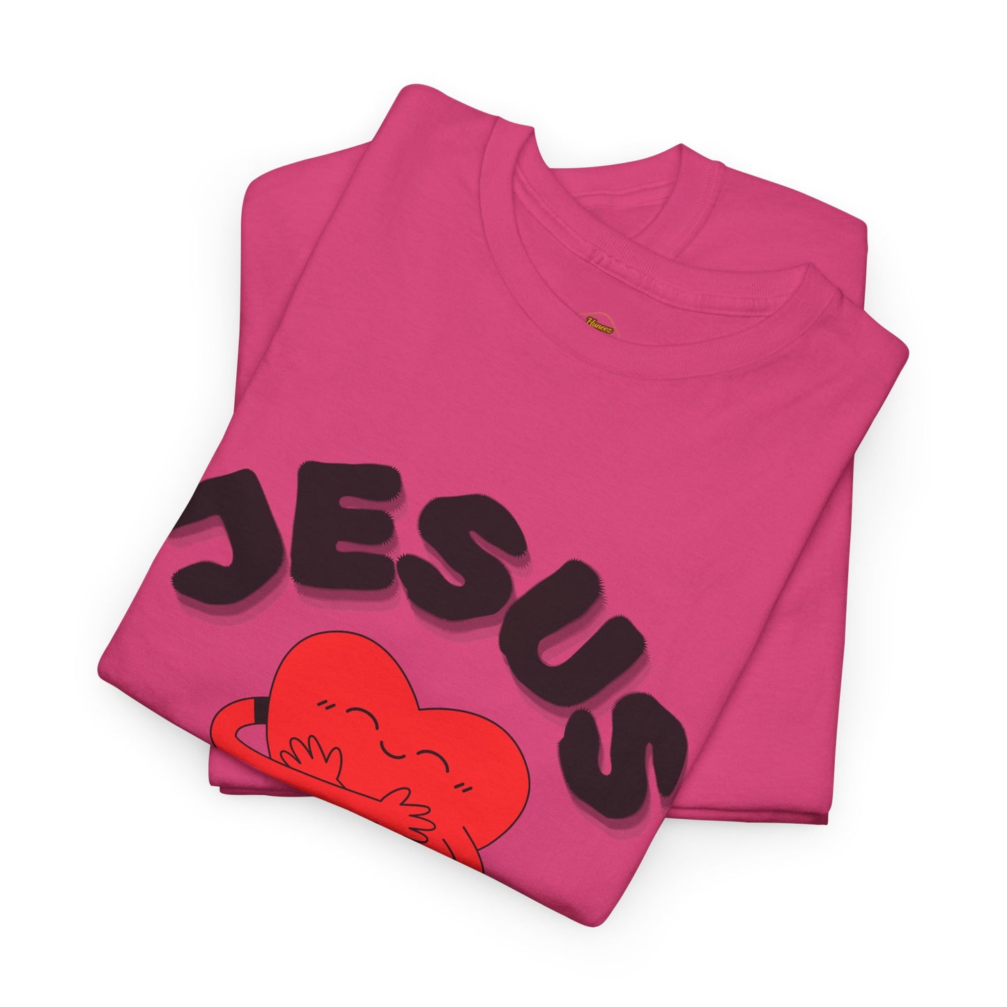 Jesus Loves Me Heart Tee – Cute Christian Faith Graphic T-Shirt