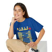 Bible Emergency Numbers Youth T-Shirt — Yellow