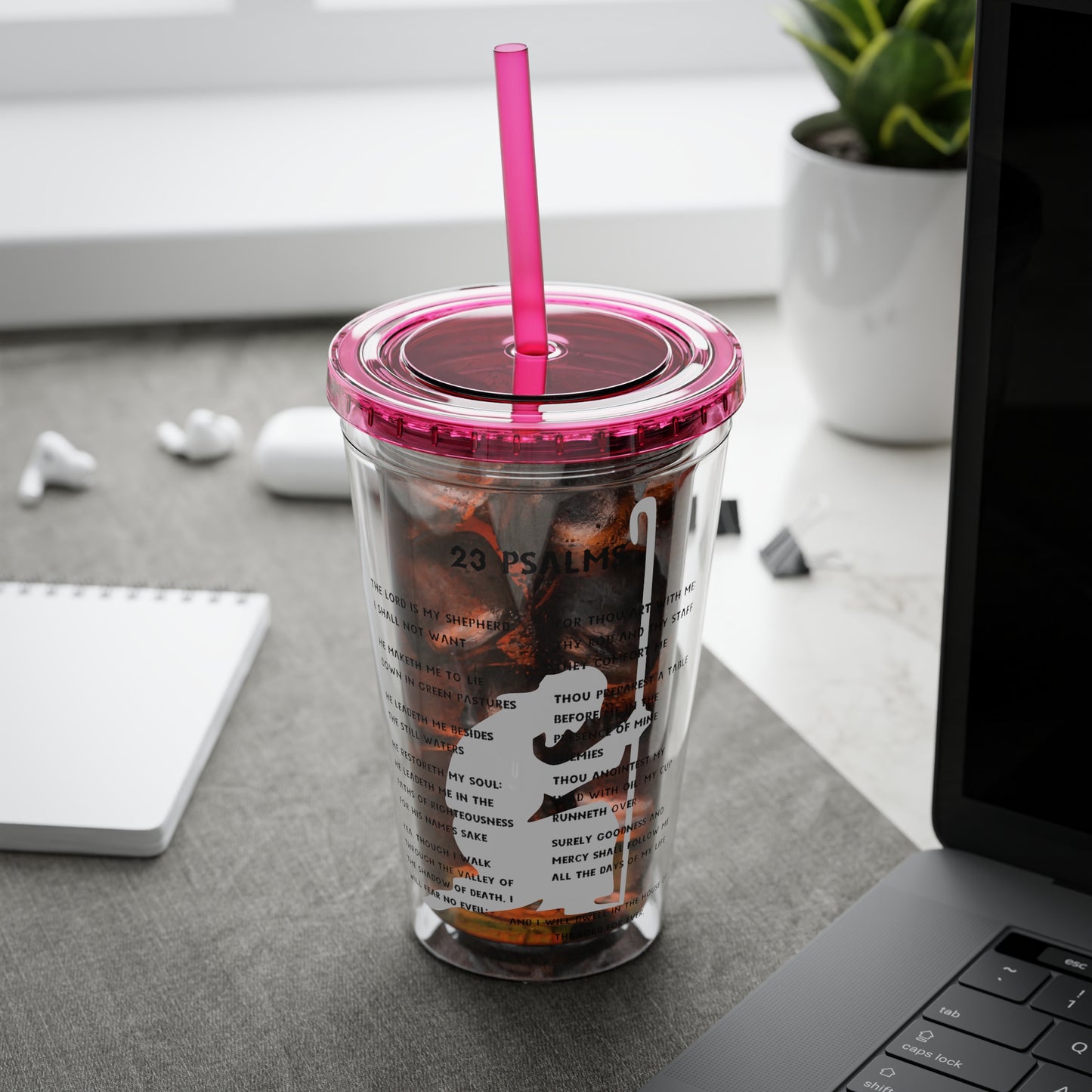 23 Psalms 16oz Tumbler with Straw