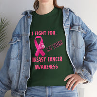 I Fight for My Mom Pink Ribbon Shirt