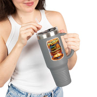 “Push Pray Until Something Happens” 40oz - Insulated Travel Mug - Bible