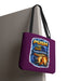 Push Pray Until Something Happens Purple Tote Bag - Hands