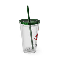 Jesus Heart Love 16oz Tumbler with Straw