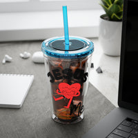 Jesus Loves Me 16oz Tumbler with Straw
